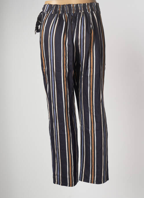 Pantalon droit bleu TENDANCE UNIQUE pour femme