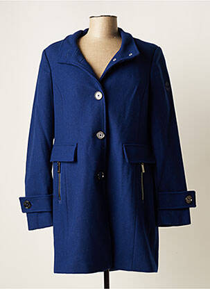 Manteau long bleu REVER MILE pour femme