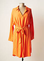 Robe mi-longue orange OUI pour femme seconde vue