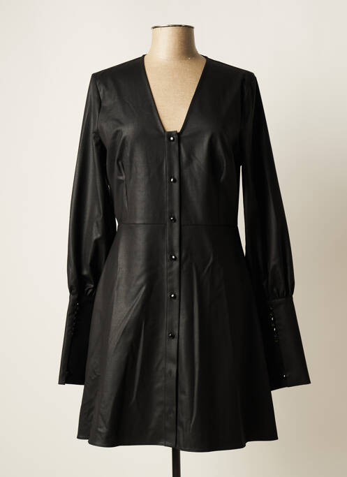 Robe mi-longue noir TEMPERATURA pour femme