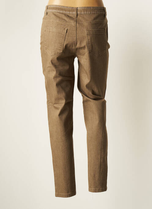 Jeans coupe slim beige FUEGO WOMAN pour femme