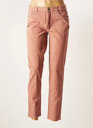 Pantalon slim stretch taille normale rose FUEGO WOMAN femme