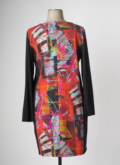 Robe mi-longue noir DOLCEZZA pour femme