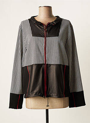 Veste casual coupe droite noir FRED SABATIER femme