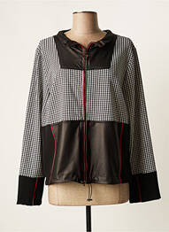 Veste casual coupe droite noir FRED SABATIER femme