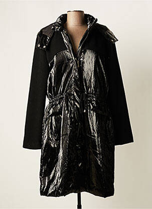 Manteau long noir CAROLINE BISS pour femme