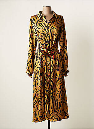 Robe longue marron MAITE BY LOLA CASADEMUNT pour femme