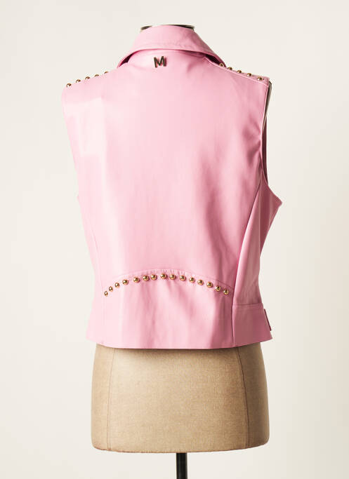 Veste simili cuir rose LOLA CASADEMUNT pour femme