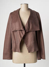 Veste casual coupe cintrée marron FRANCE RIVOIRE femme