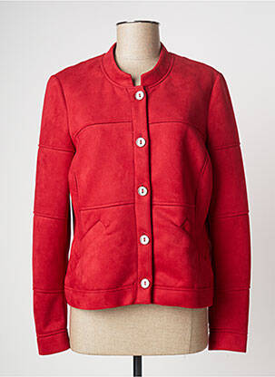 Veste casual rouge FRANCE RIVOIRE pour femme