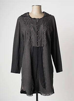 Veste casual col rond gris MERI & ESCA femme