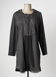 Veste casual col rond gris MERI & ESCA femme