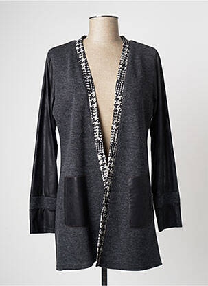 Gilet manches longues stretch gris MERI & ESCA femme