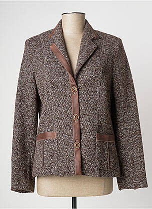 Blazer poches marron FRANCE RIVOIRE femme