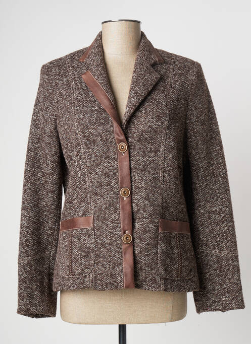 Blazer poches marron FRANCE RIVOIRE femme