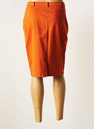Jupe mi-longue stretch orange MERI & ESCA femme