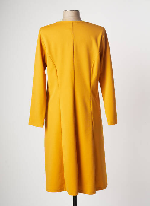 Robe mi-longue jaune GUY DUBOUIS pour femme