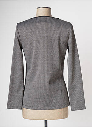 Top stretch manches longues noir COULEURS DU TEMPS femme