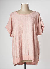 T-shirt rose COULEURS DU TEMPS pour femme seconde vue