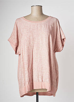 T-shirt rose COULEURS DU TEMPS pour femme