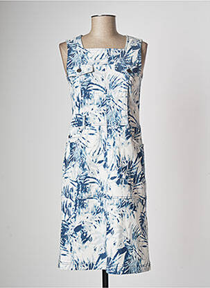 Robe mi-longue sans manche sans manche bleu GREGORY PAT femme