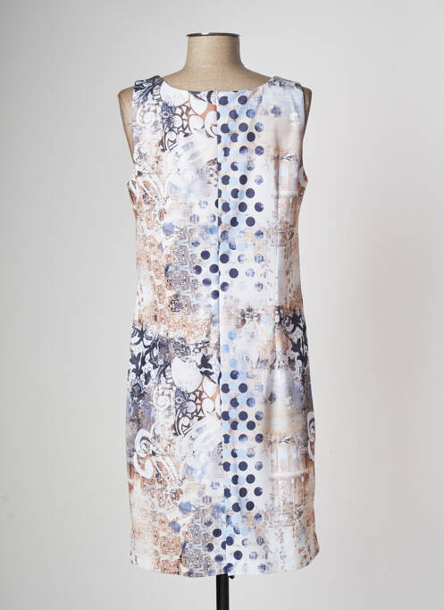 Robe mi-longue marron QUATTRO pour femme