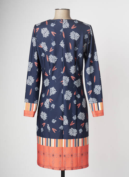 Robe mi-longue bleu GUY DUBOUIS pour femme