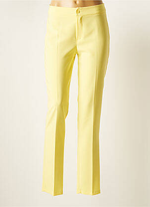 Pantalon chino jaune QUATTRO pour femme