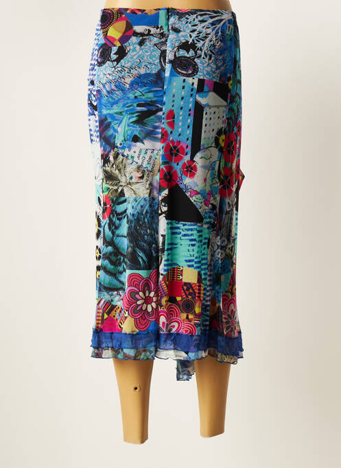 Jupe longue bleu GUY DUBOUIS pour femme