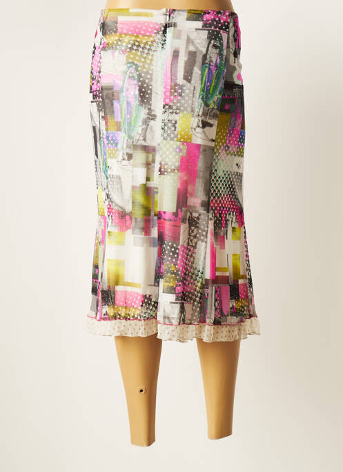 Jupe mi-longue gris GUY DUBOUIS femme