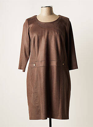 Robe courte marron GUY DUBOUIS pour femme