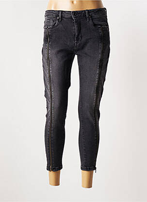 Jeans coupe slim broderie rivets gris PEPE JEANS femme