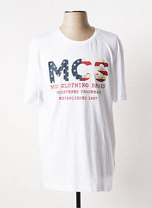 T-shirt blanc MCS pour homme