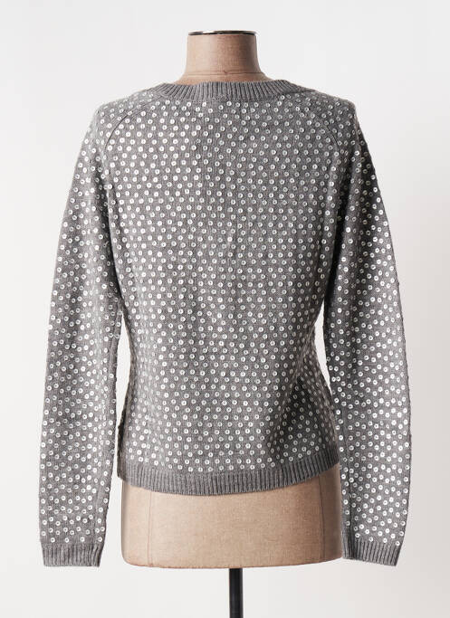 Gilet manches longues gris LOLLIPOPS pour femme