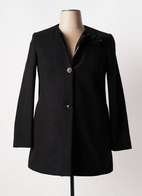 Manteau long noir JENNIFER TAYLOR pour femme