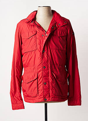 Parka manches longues a capuche rouge RIVER WOODS homme