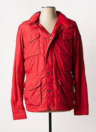 Parka manches longues a capuche rouge RIVER WOODS homme