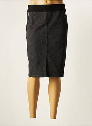 Jupe mi-longue gris CHRISTINE LAURE pour femme