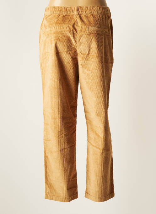 Pantalon chino fermeture zippée sous rabat boutonné taille normale beige TOM TAILOR femme