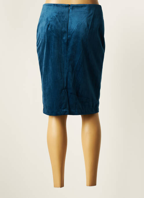 Jupe mi-longue bleu CHRISTINE LAURE pour femme