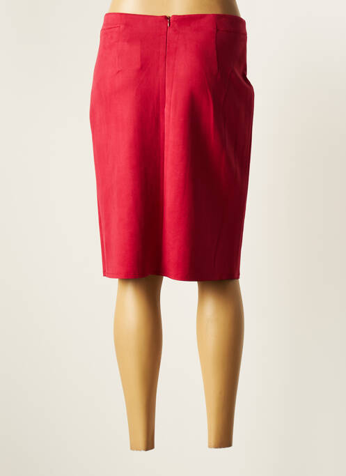 Jupe mi-longue rouge CHRISTINE LAURE pour femme