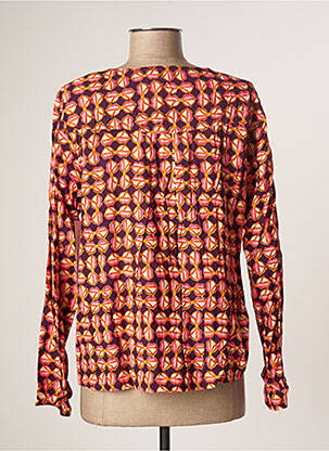 Blouse col rond manches longues violet AGATHE & LOUISE femme
