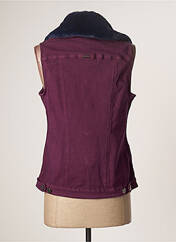 Veste en jean violet AGATHE & LOUISE pour femme seconde vue