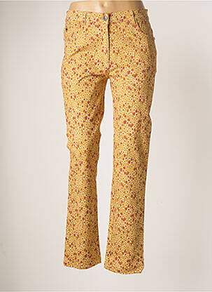 Pantalon slim stretch taille normale jaune AGATHE & LOUISE femme