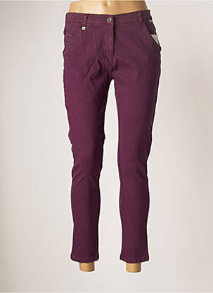 Pantalon 7/8 violet AGATHE & LOUISE pour femme