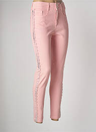 Jeans coupe slim slim taille haute rose ANA SOUSA femme