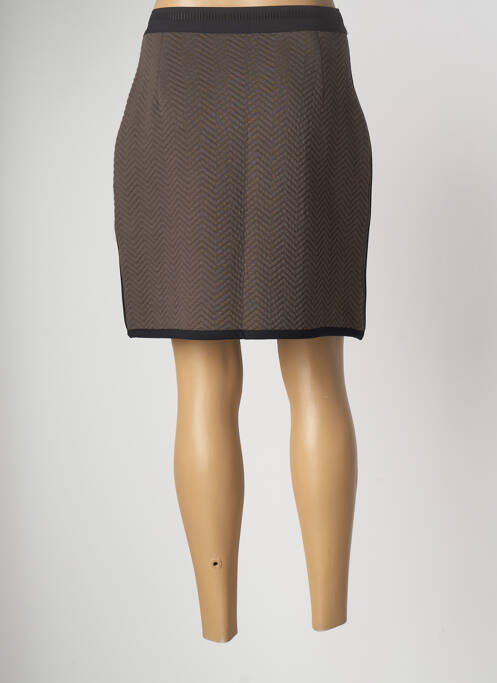 Jupe mi-longue vert MALOKA pour femme