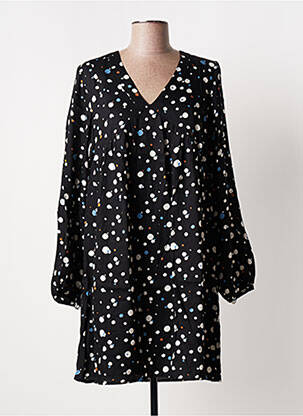 Robe courte manches longues manches longues noir LOLA ESPELETA femme