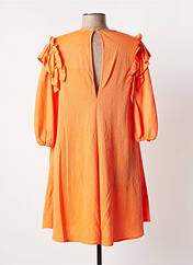 Robe courte orange TEMPERATURA pour femme seconde vue
