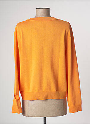 Pull stretch manches longues orange TEMPERATURA femme